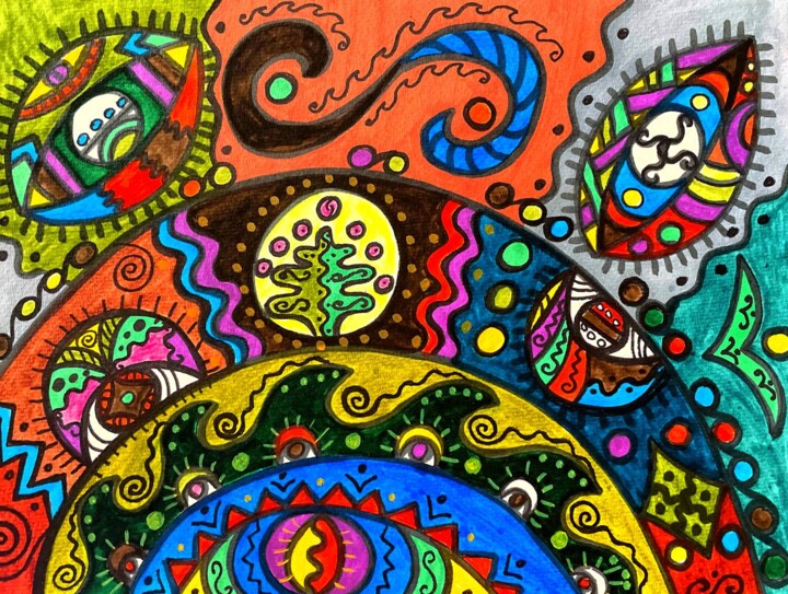 Approaching holidays 绘画, 9x11.8 in
