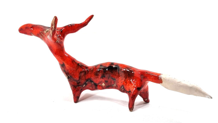 FOX LIII 雕塑, 5.1x2.8 in
