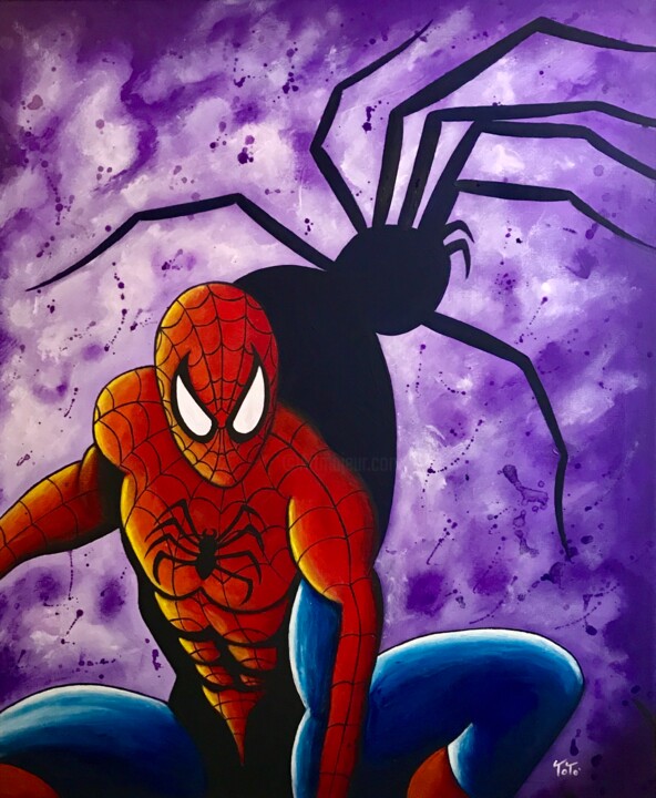 SPIDERMAN 绘画, 23.6x19.7 in