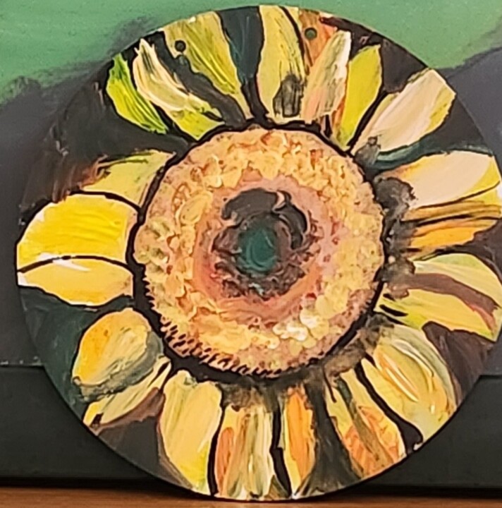 Peinture intitulée "Tournesol" par Valérie Blum (Valery), Œuvre d'art originale, Acrylique