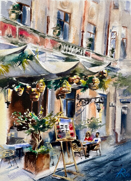 House 18, Chernivtsi, Ukraine 🇺🇦 Painting, 12.6x9.1 in