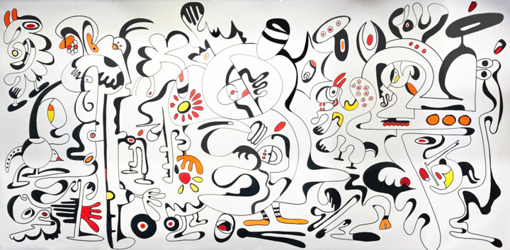 Deliverance 绘画, 52x94 in