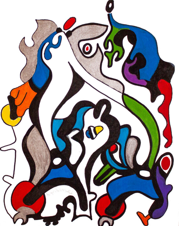 The Angel Blowing Joy 绘画, 24x18 in