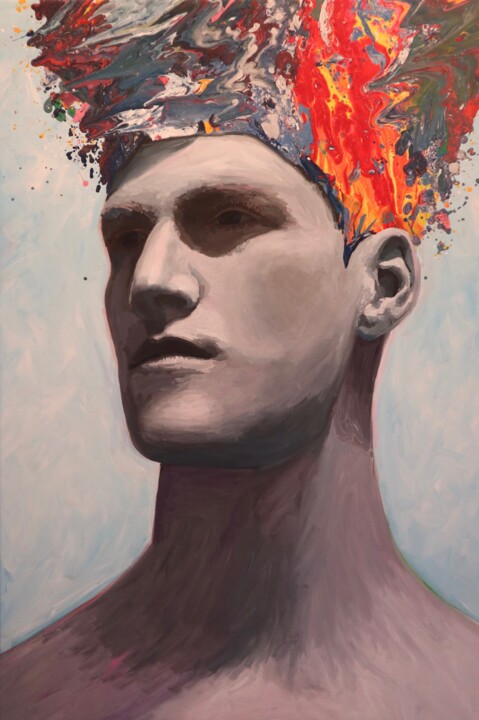" Pharaon " 绘画, 47.2x31.5 in