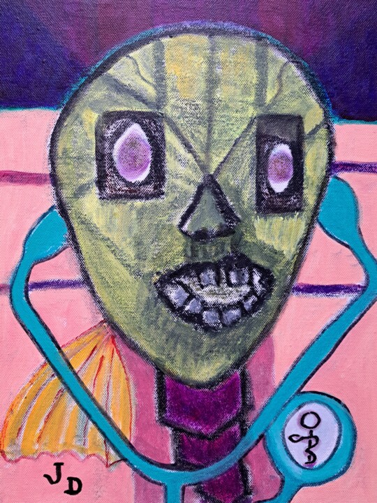 Vanité Médicale 绘画, 15.8x11.8 in