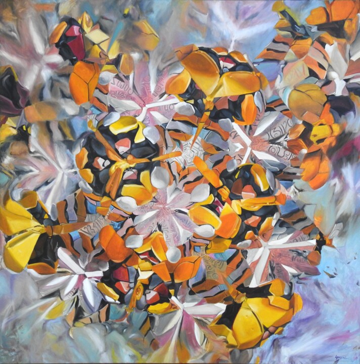绘画,  52.8x52.8 in 