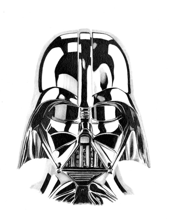 Darth Vader (Shiny!) 图画, 15.8x11.8 in