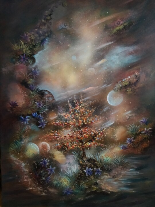 Automne 绘画, 31.5x23.6 in
