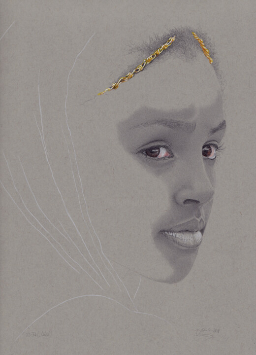 "Weiss (23:37)" 图画, 11.9x8.6 in