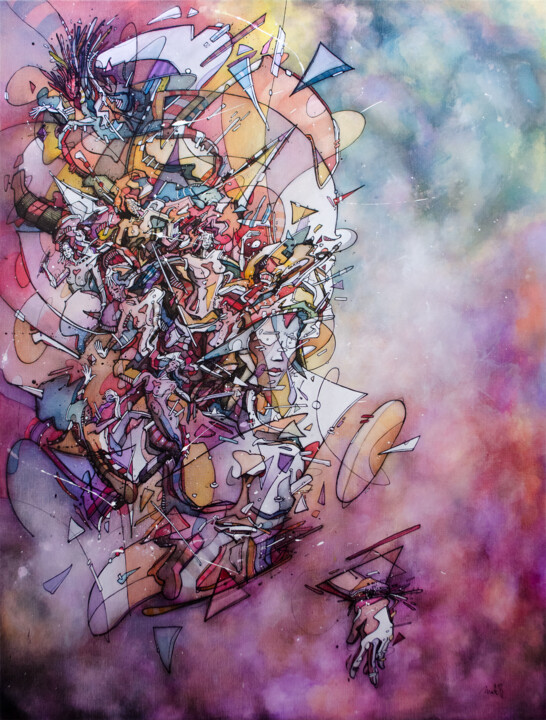 Triangulus 绘画, 45.7x35 in