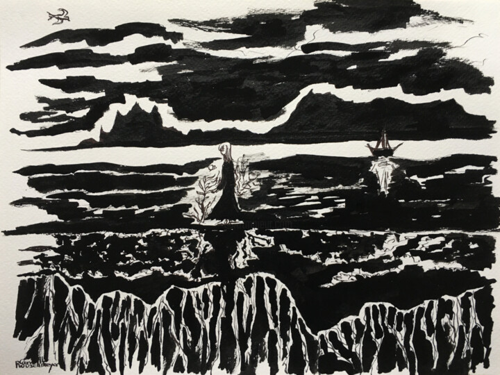 Son univers 图画, 9.5x12.6 in