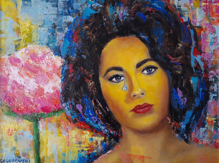 elizabeth taylor 绘画, 11.8x15.8 in
