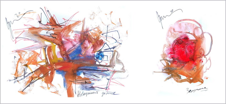 Arte digitale intitolato "wrapped in a scarf…" da Dima Dima Vil Ms Wilms (Rok Zivopisec Rock Painter), Opera d'arte original…