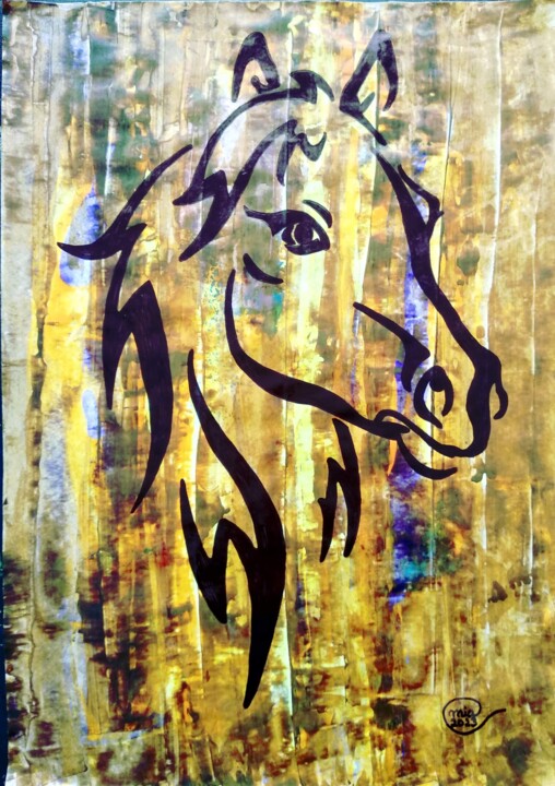 Believe & Imagine Collection n.118 by Mia Phlor 绘画, 15.8x11.8 in