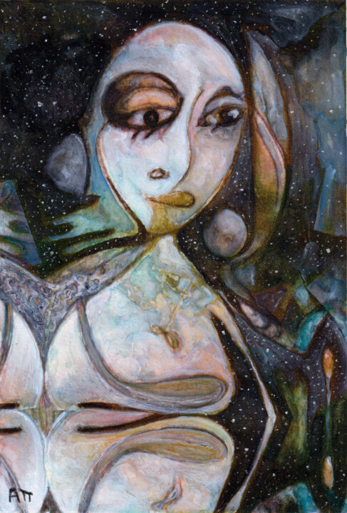 绘画,  9.8x6.7 in 