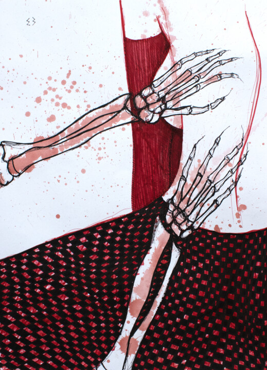 HARD STORIES_1 图画, 16.5x11.7 in