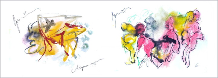 Digital Arts titled "мужик-кузнечик не з…" by Dima Dima Vil Ms Wilms (Rok Zivopisec Rock Painter), Original Artwork, Waterco…