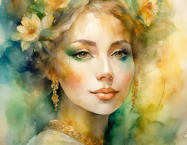 Portrait of beautiful woman 数字艺术