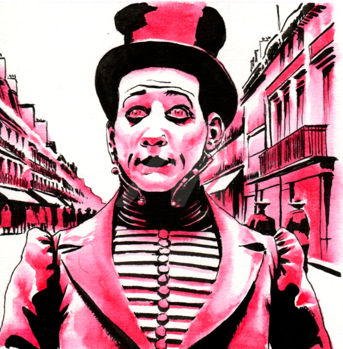 Mime Steampunk 1 图画, 7.9x7.9 in