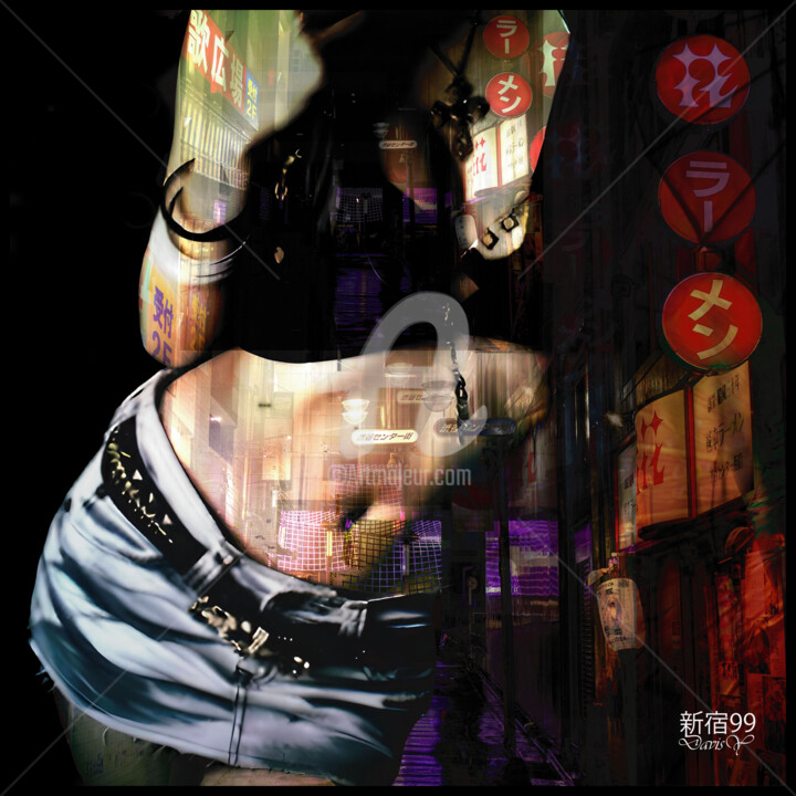 Photography titled "Shinjuku99 - #002 -…" by Davis Y, Original Artwork, Digital Photography