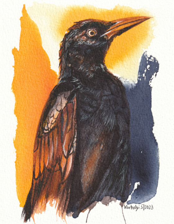 Rabenvogel #8 图画, 7.1x5.5 in