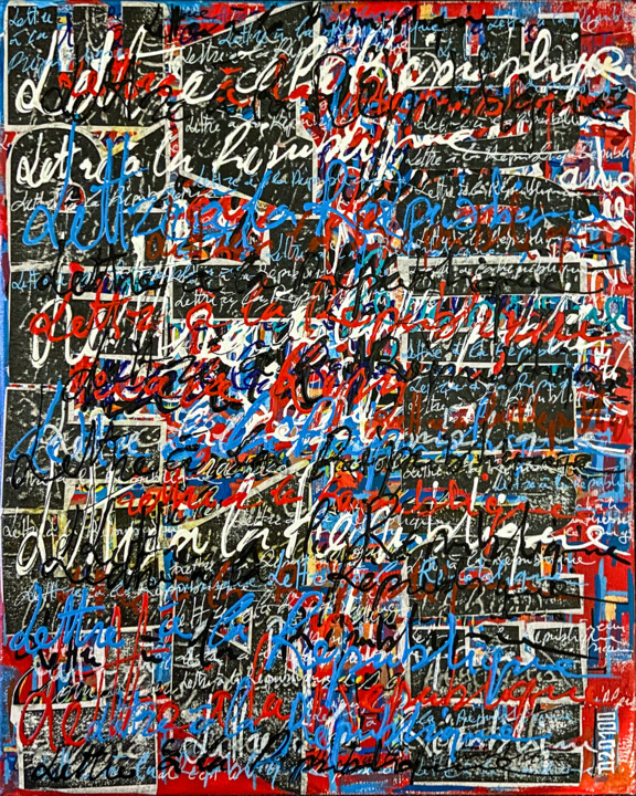 Lettre à la République #1 绘画, 16.1x13 in