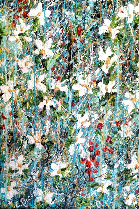 Painting titled "Silvestre 37" by Elena Barón, Original Artwork, Acrylic Mounted on Wood Stretcher frame