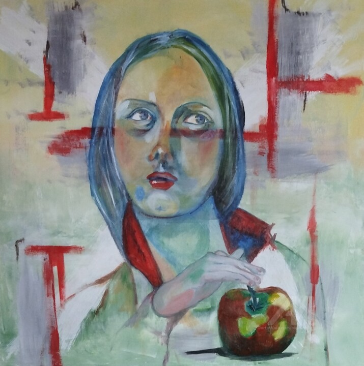 Femmes - nouvelle Eve 绘画, 19.7x19.7 in