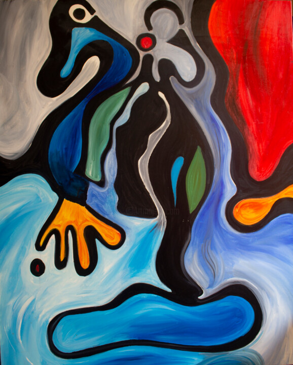 绘画,  60x48 in 