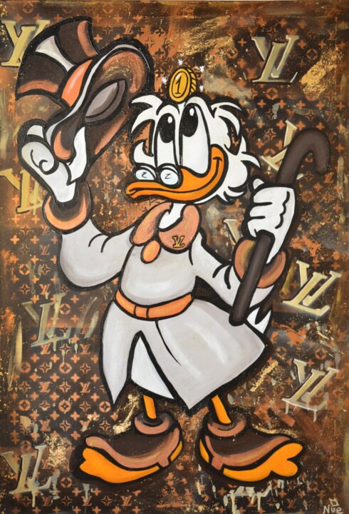 uncle scrooge loves louis vuitton 绘画, 39.4x27.6 in
