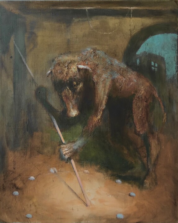 accurate time measurement 绘画, 19.7x15.8 in