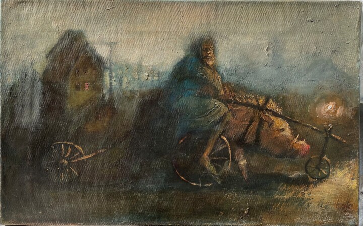 Tricycle 绘画, 9.8x15.8 in