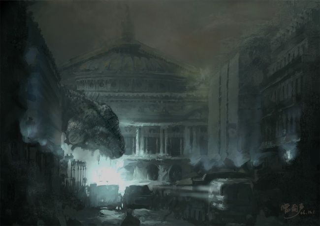 数字艺术 标题为“Dark night shiverin…” 由雷雨声, 原创艺术品, 数字油画