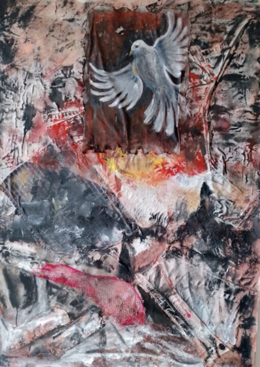 Senza pace 绘画, 55.1x39.4 in