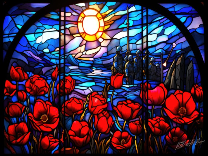 Red Poppy Remembrance Day 数字艺术