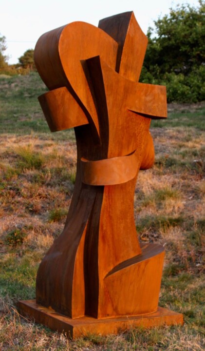 Sculpture titled "Linka" by Tweak Art, Original Artwork, Metals