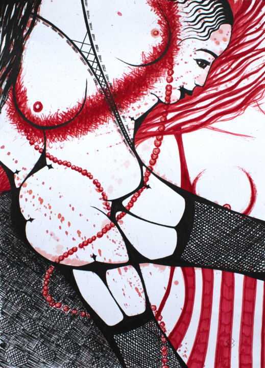 HARD STORIES_4 图画, 16.5x11.7 in