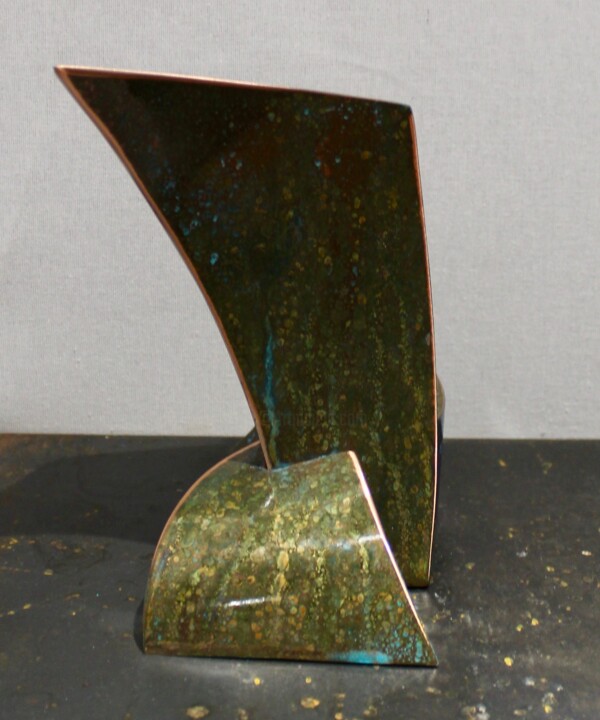 Sculpture intitulée "Lasard oxydé" par Tweak Art, Œuvre d'art originale, Métaux