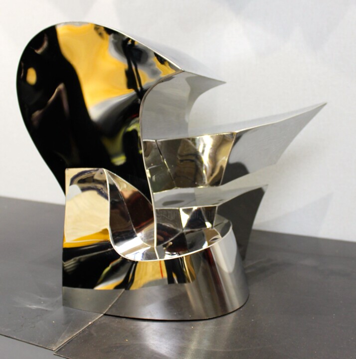 Sculpture intitulée "L'idée brillante" par Tweak Art, Œuvre d'art originale, Métaux