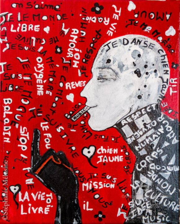 oxygène 绘画, 15.8x15.8 in