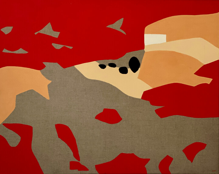 "Territoire 8" başlıklı Tablo Clara Ramirez Katz tarafından, Orijinal sanat, Petrol Ahşap Sedye çerçevesi üzerine monte edil…