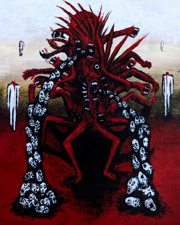 The red parasite 绘画, 11.8x9.8 in