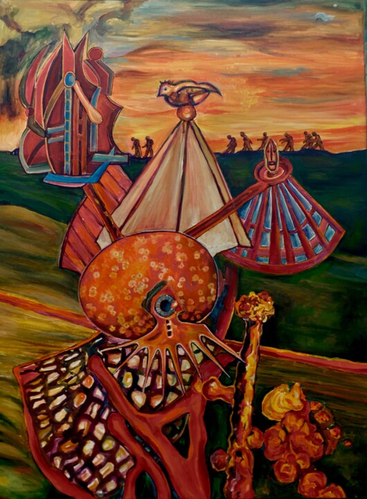 Sehn-sucht nach dem Übersinnlichen 绘画, 47.2x35.4 in