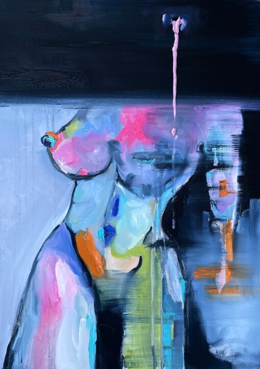 woman life freedom 绘画, 27.6x19.7 in