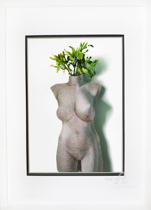Digital Arts titled "Ageing" by Tina Lane, Original Artwork, Manipulated Photography Mounted on Cardboard