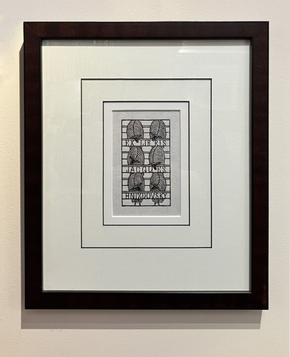 Impression Exlibris 미술작품, 3.9x2.4 in