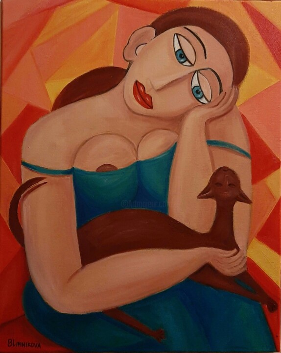 Gato favorito 1 Pittura, 19,7x15,8 in