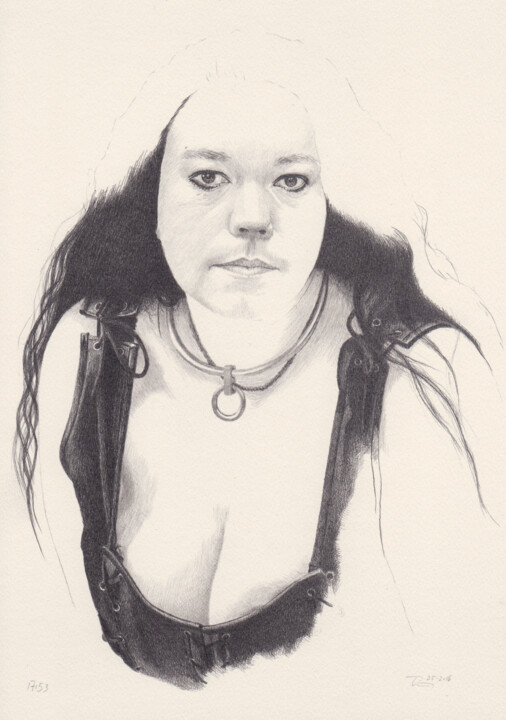 "Sandra" (17:53)" 图画, 11.8x8.3 in