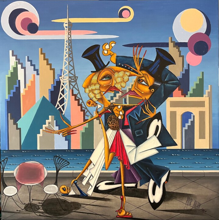 Lili Marleen Paris 绘画, 39.4x39.4 in