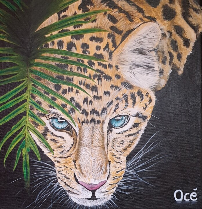 Le jaguar 绘画, 11.8x11.8 in